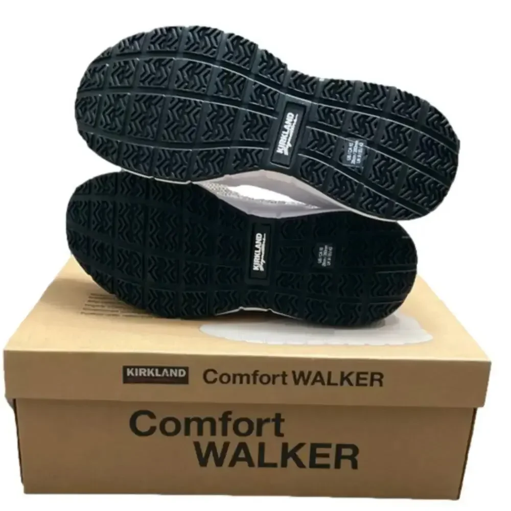 Kirkland Men's Sneaker Slip Comfort Walker White Size 10 NIB NEW